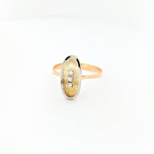 Bague 56 Bague en or jaune 18 carats et diamants 58 Facettes 29585