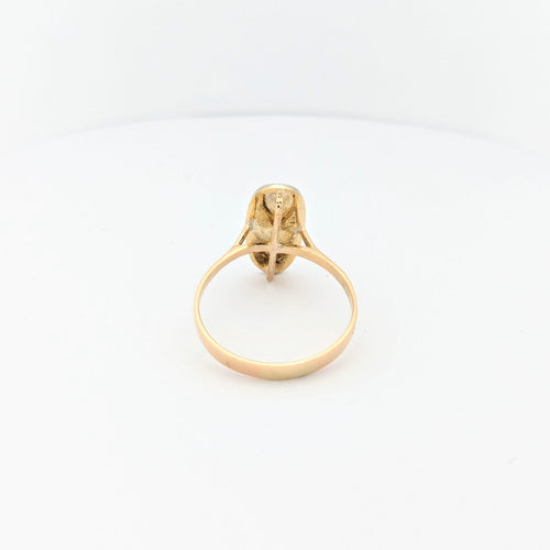 Bague 56 Bague en or jaune 18 carats et diamants 58 Facettes 29585