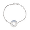 Bracelet Bracelet motif cercle ajouré en or blanc 18 carats 58 Facettes 2958630CN