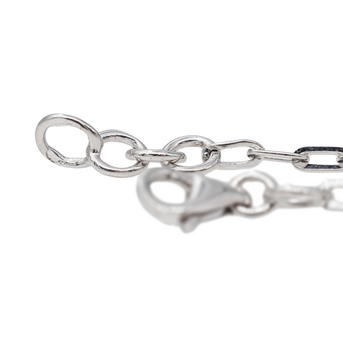 Bracelet Bracelet motif cercle ajouré en or blanc 18 carats 58 Facettes 2958630CN