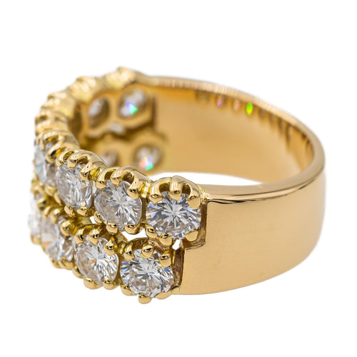 Bague 54 Bague cocktail en or jaune 18 carats et diamants 58 Facettes 2958631CN