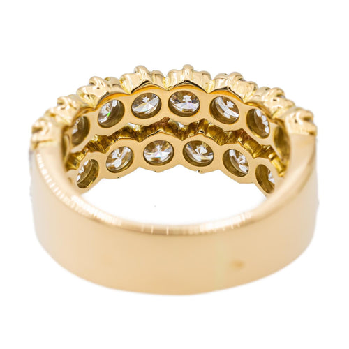 Bague 54 Bague cocktail en or jaune 18 carats et diamants 58 Facettes 2958631CN