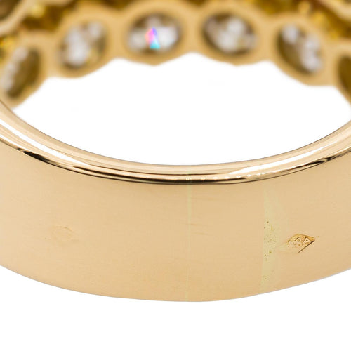 Bague 54 Bague cocktail en or jaune 18 carats et diamants 58 Facettes 2958631CN