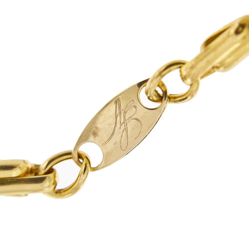 Collier Collier homme - Mailles alternées en or jaune et or blanc 18 carats 58 Facettes 29660