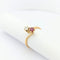 Bague 58 Bague Toi et Moi en or jaune avec diamant et rubis 58 Facettes 29693