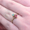 Bague 58 Bague Toi et Moi en or jaune avec diamant et rubis 58 Facettes 29693