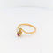 Bague 58 Bague Toi et Moi en or jaune avec diamant et rubis 58 Facettes 29693