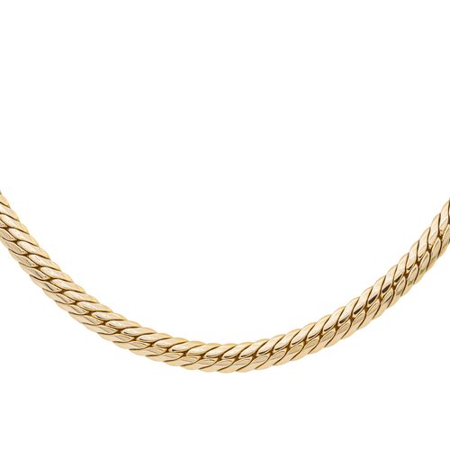 Collier Collier maille anglaise en or jaune 18 carats 58 Facettes 2971731CN