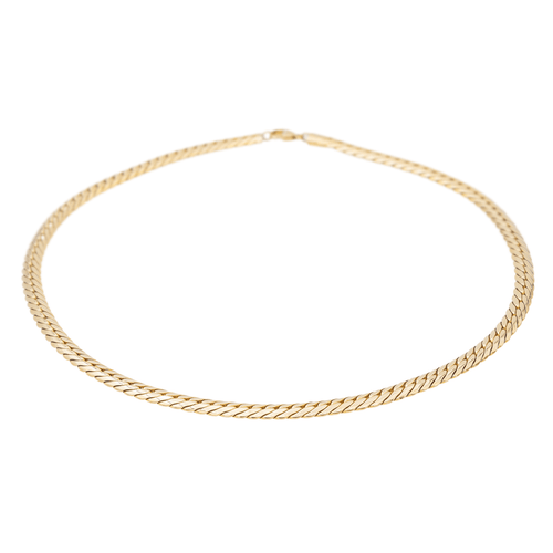 Collier Collier maille anglaise en or jaune 18 carats 58 Facettes 2971731CN