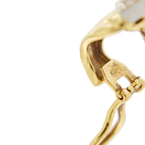 Boucles d'oreilles Boucles d’oreilles en or jaune 18 ct avec diamants 58 Facettes 29740