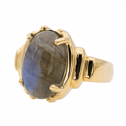 Bague 62.5 Bague Or jaune Labradorite 58 Facettes 2975747CN