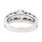 Bague 51 Bague Solitaire Or blanc Saphir, Diamant 58 Facettes 2975753CN