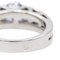Bague 51 Bague solitaire en or blanc avec saphir et diamants 58 Facettes 2975753CN