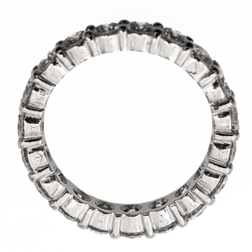 Bague 48.5 Boucheron - Bague alliance tour complet en platine sertie de diamants 58 Facettes 2975758CN