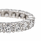 Bague 48.5 Boucheron - Bague alliance tour complet en platine sertie de diamants 58 Facettes 2975758CN