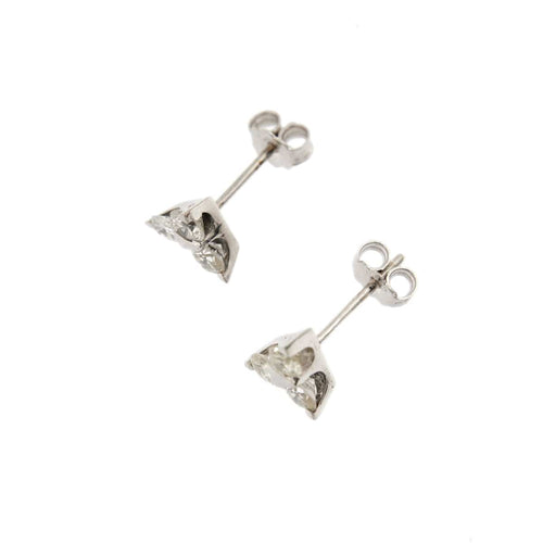 Boucles d'oreilles Boucles d’oreilles triangulaires en or blanc 18 carats et diamants 0,96 ct 58 Facettes 29788