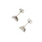 Boucles d'oreilles Boucles d’oreilles triangulaires en or blanc 18 carats et diamants 0,96 ct 58 Facettes 29788