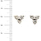Boucles d'oreilles Boucles d’oreilles triangulaires en or blanc 18 carats et diamants 0,96 ct 58 Facettes 29788