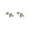 Boucles d'oreilles Boucles d’oreilles triangulaires en or blanc 18 carats et diamants 0,96 ct 58 Facettes 29788