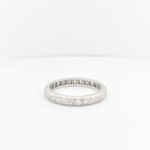 Bague 54 Alliance - Bague en or blanc 18 carats et diamants 58 Facettes 29791