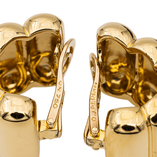 Boucles d'oreilles O.J. Perrin - Boucles d’oreilles à clips en or jaune 18 carats 58 Facettes 2980971CD