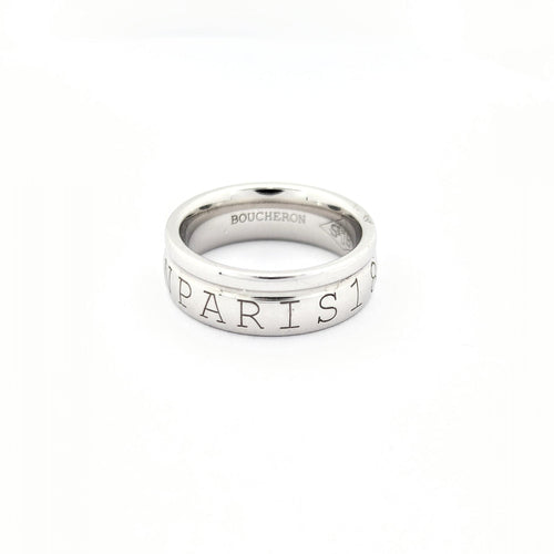 Bague 48 Boucheron - Alliance en or blanc 18 carats 58 Facettes 29869