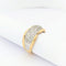 Bague 55 Bague en or jaune 18 carats pavée de diamants 58 Facettes 29872