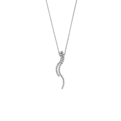 Collier Balestra - Collier avec pendentif en or blanc 18 ct et diamants 58 Facettes 29888