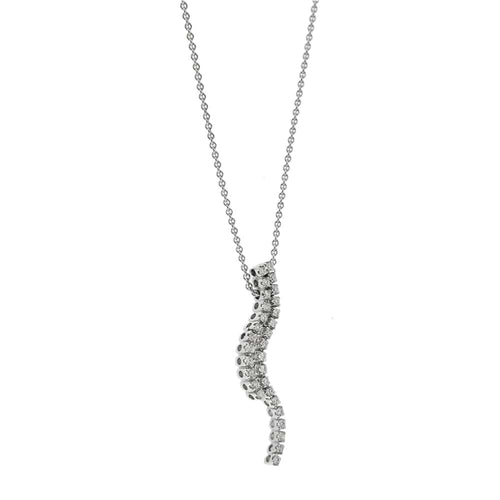 Collier Balestra - Collier avec pendentif en or blanc 18 ct et diamants 58 Facettes 29888