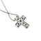 Collier Collier croix - Collier en or blanc 18 ct et diamants 58 Facettes 29901
