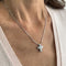 Collier Collier croix - Collier en or blanc 18 ct et diamants 58 Facettes 29901
