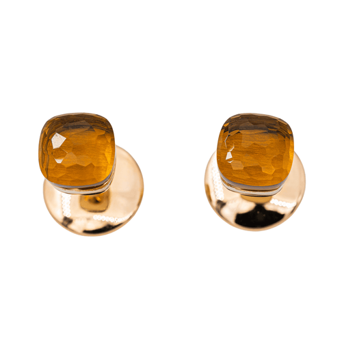 Boucles d'oreilles Pomellato Nudo - Boucles d’oreilles en or jaune et citrines 58 Facettes 2991698RV