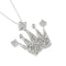 Collier Collier - Pendentif couronne en or blanc 18 kt et diamants 58 Facettes 29948