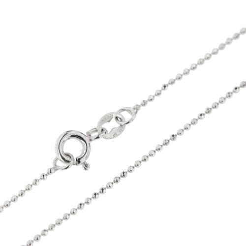Collier Collier - Pendentif couronne en or blanc 18 kt et diamants 58 Facettes 29948