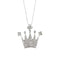 Collier Collier - Pendentif couronne en or blanc 18 kt et diamants 58 Facettes 29948