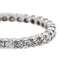 Bague 58.5 Bague alliance tour complet en or blanc 18 carats et diamants 58 Facettes 2998998CN
