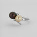 Bague 56 Bague Toi&Moi or gris, perles de culture 58 Facettes DV0335-1