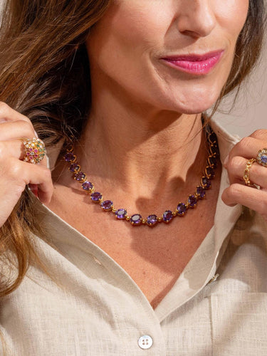 Collier Collier Rivière Or jaune Améthyste 58 Facettes 2999421CN