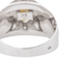 Bague 54 Bague en or blanc 18 carats avec perle et diamants 58 Facettes 2999434CN