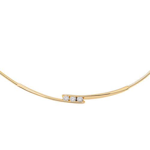 Collier Collier Trilogie Or jaune Diamant 58 Facettes 2999630CN