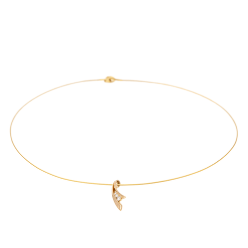 Collier Garel Trilogie - Collier en or jaune et or rose avec diamants 58 Facettes 2999631CN