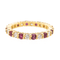 Bague 51 Bague Alliance américaine Or jaune Diamant, Rubis 58 Facettes 2999661CN