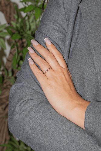 Bague 51 Bague Alliance américaine Or jaune Diamant, Rubis 58 Facettes 2999661CN