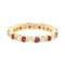 Bague 51 Bague Alliance américaine Or jaune Diamant, Rubis 58 Facettes 2999661CN