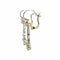 Boucles d'oreilles Style édouardien - Boucles d'oreilles pendantes en or jaune, platine et diamants 58 Facettes