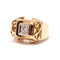 Bague 51 Bague Tank diamant or jaune 58 Facettes