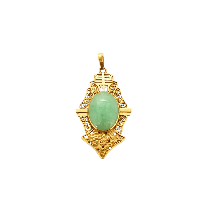 Pendentif Pendentif or jaune jade 58 Facettes LP937