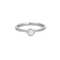 Bague 54 Solitaire or blanc avec diamants 58 Facettes 3121181