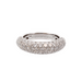 Bague 54 Bague jonc or blanc diamants 58 Facettes 25774-dv