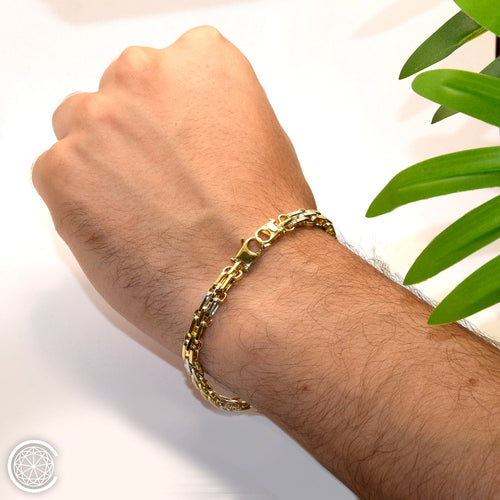 Bracelet Bracelet bicolore en or 18k 58 Facettes 47297296